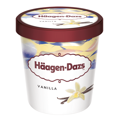 Crème glacée vanille Häagen Dazs